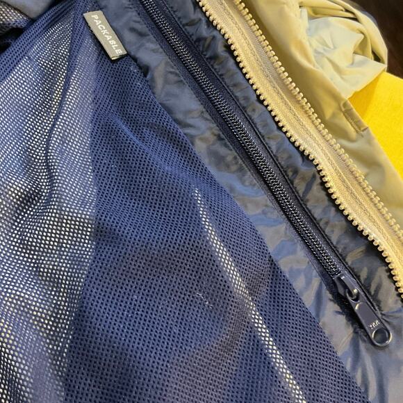 Vintage Columbia Omni Tech Khaki Zip Front Jacket Waterproof Breathable Size L - Picture 6 of 14